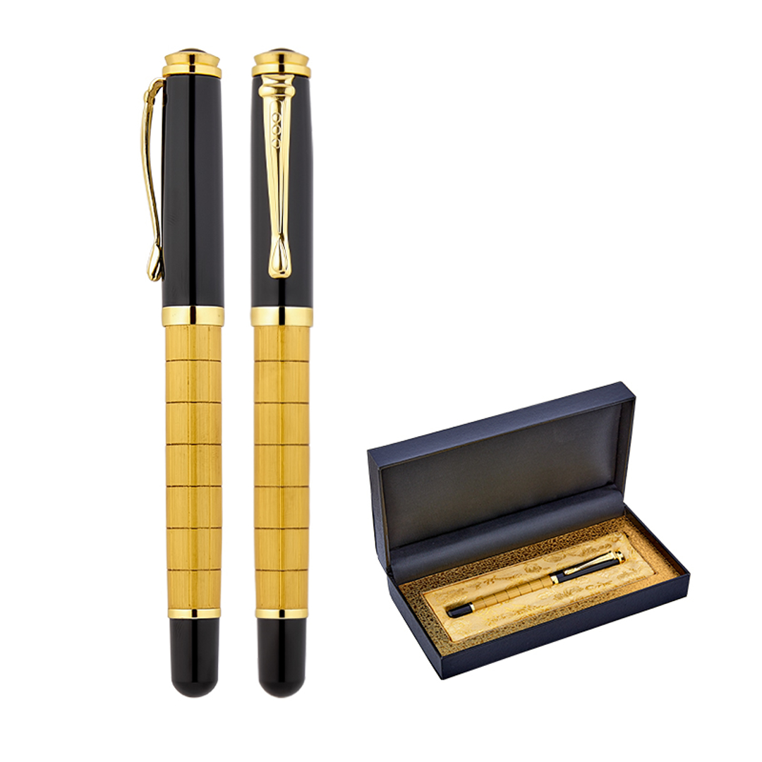 1214-KR Gold Metal Roller Kalem Seti resmi