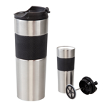 5312 Krom French Press Çelik Termos / 450 Ml resmi